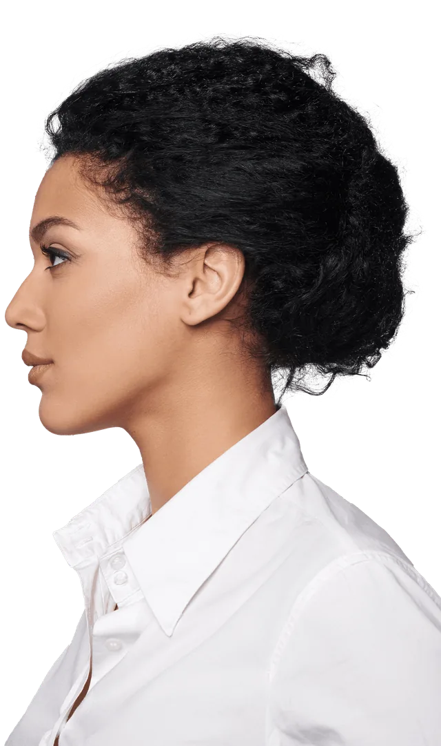 Portrait of a woman in profile